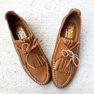 North Star by Bata Vintage leather moccasins
